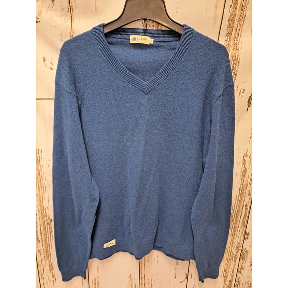 J Crew Men's Blue Long-Sleeve Cotton Sweater XL - Picture 1 of 6